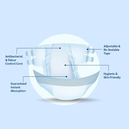 KindFit Open Tape Diaper L